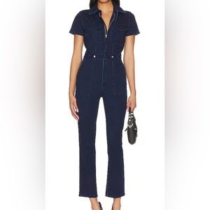 Good American denim jumpsuit size 1 NWT